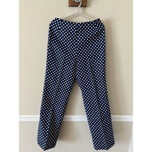Vintage Meadowbank Womens Size 12 Blue White Polka Dot Pants READ